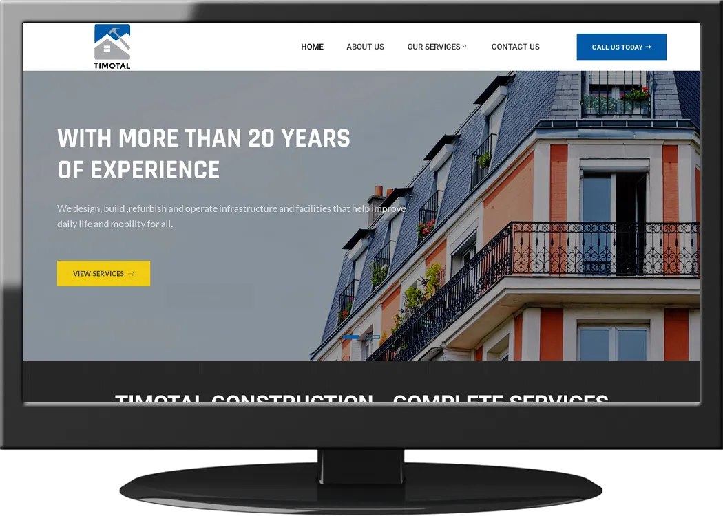 Screenshot Timotal Construction